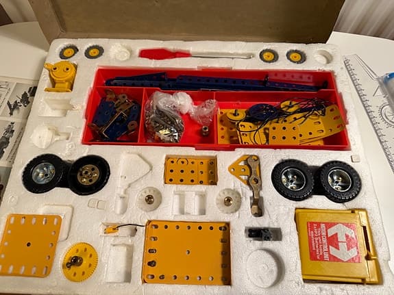 Vintage Meccano 3 Motorised Set – Made in England, Original Box