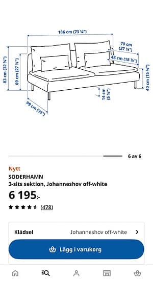 Soffa Söderhamn