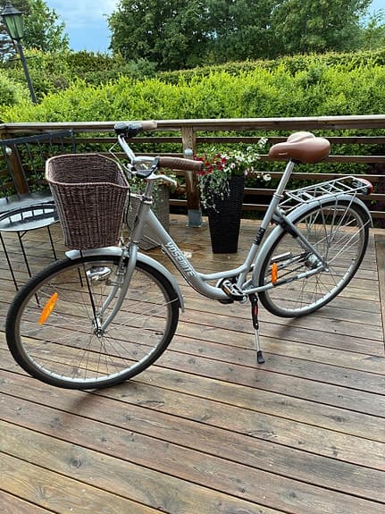 Damcykel 28" med korg