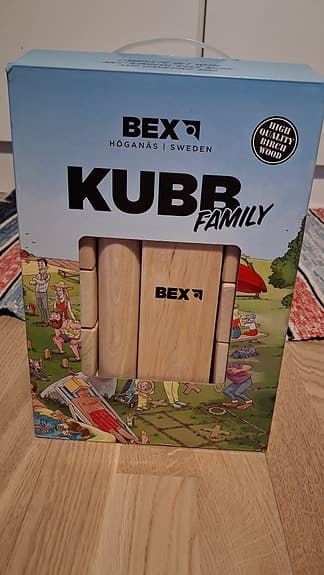Ny Kubb spel i trä ( Bex Höganäs Sweden)