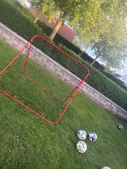 Rebounder fotbollsmål röd