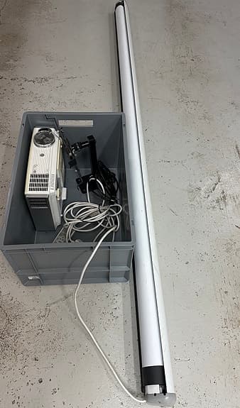 Projektor och projektorduk