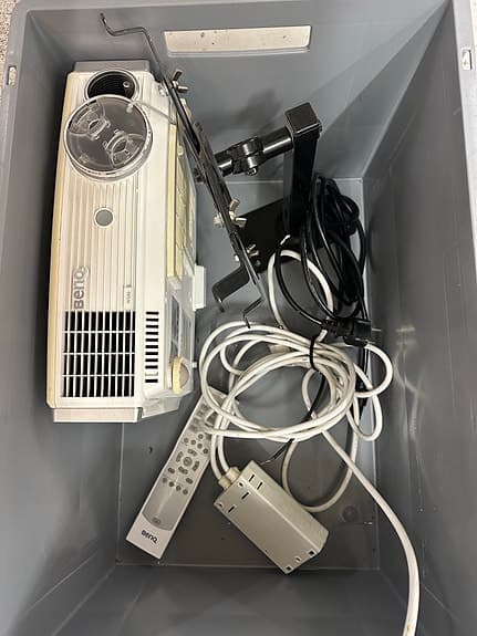 Projektor och projektorduk