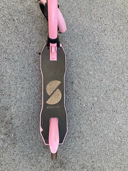 Stoy sparkcykel rosa med stora hjul