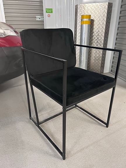 Venture Home Richmond Matstol – Svart Sammet
