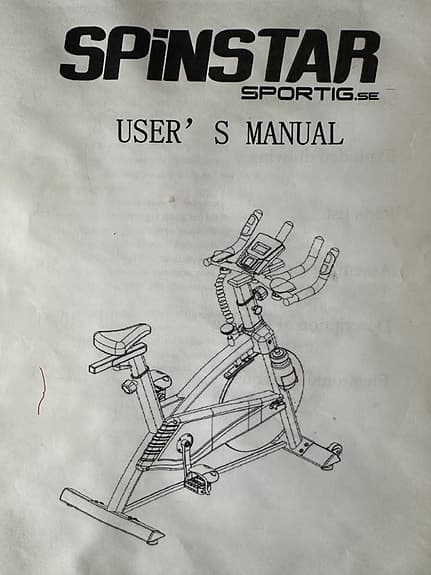 Spinstar motionscykel med träningsdator