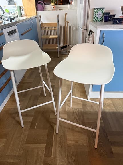 Normann Copenhagen Form barstolar 65 cm, 2 st – vita