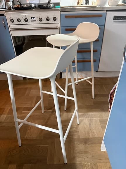 Normann Copenhagen Form barstolar 65 cm, 2 st – vita