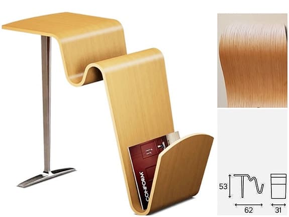 Funco Sidobord /Tidningsställ/Funktionell förvaring - Designer Jahn Aamodt