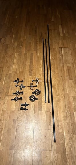 Gardinstänger och gardinstångsknoppar