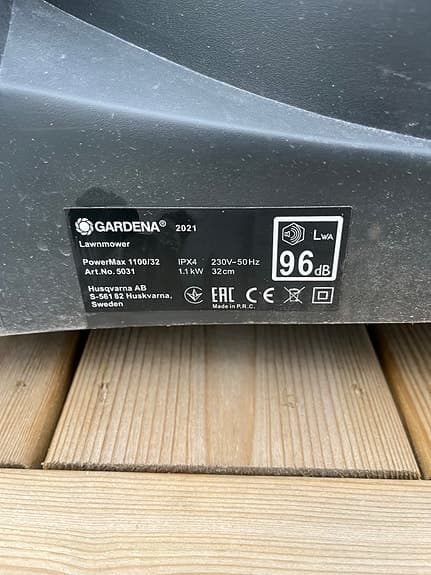 Gardena PowerMax 1100/32 elgräsklippare