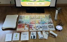 Nintendo Wii med 16 spel + Balance Board + Skylanders Portal + 46" TV