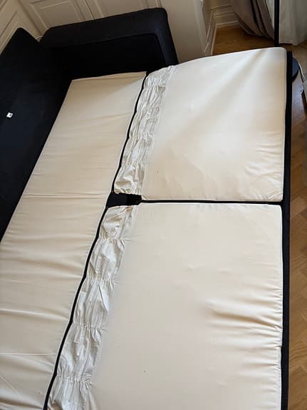 Mycket fin och bekväm bäddsoffa