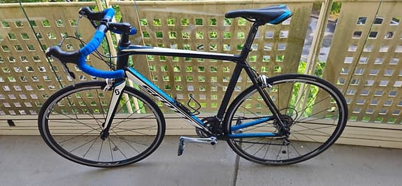 Scott landsvägscykel L 28"/700c svart/blå unisex