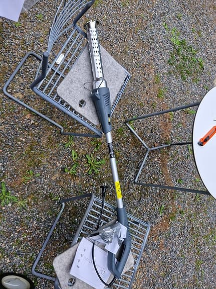 Meec Tools eldriven ogräsbrännare grå