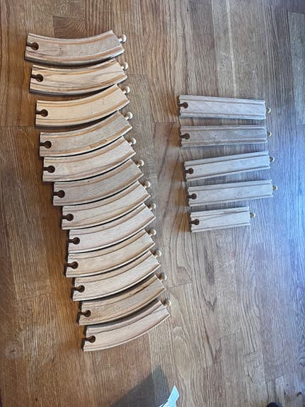 BRIO trätågbana och tillbehör