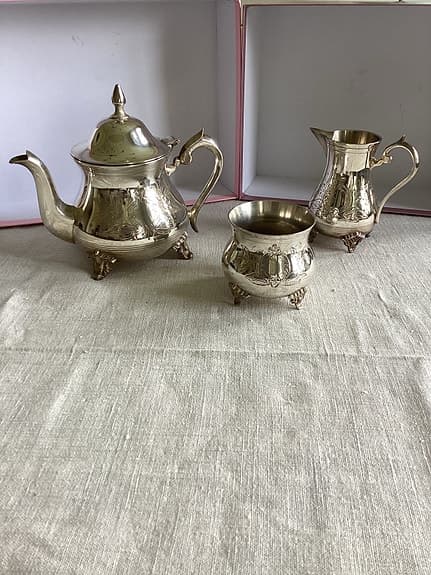 Kaffeservis, 3 delar, nysilver