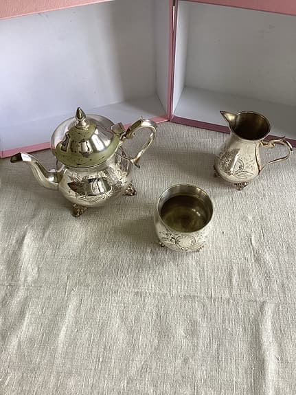 Kaffeservis, 3 delar, nysilver