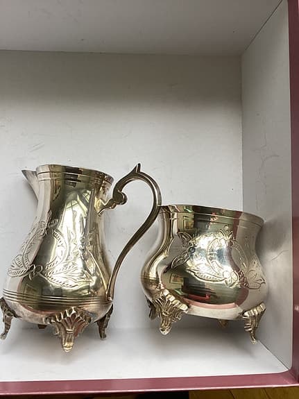 Kaffeservis, 3 delar, nysilver