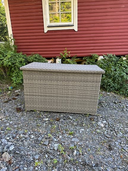 MIO Förvaringslåda konstrotting utomhus grå