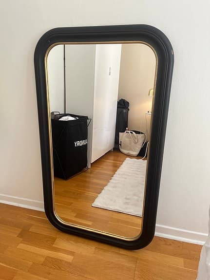 IKEA ALMARÖD spegel 70x120 cm svart