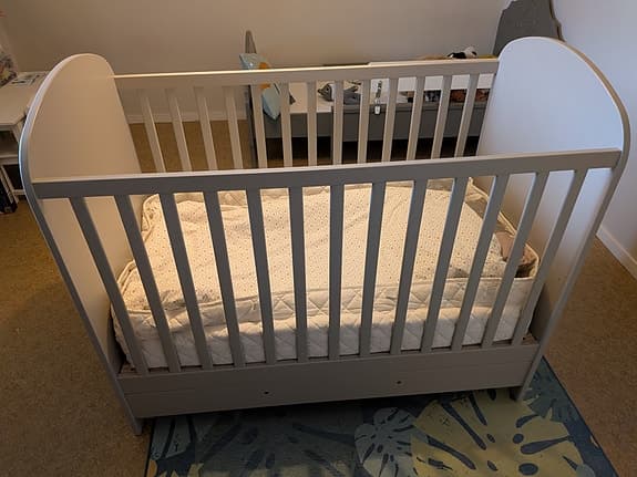 Spjälsäng Ikea Gonatt inkl. madrass