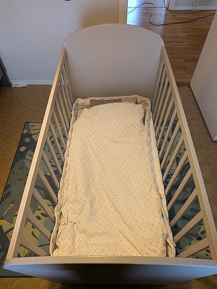 Spjälsäng Ikea Gonatt inkl. madrass