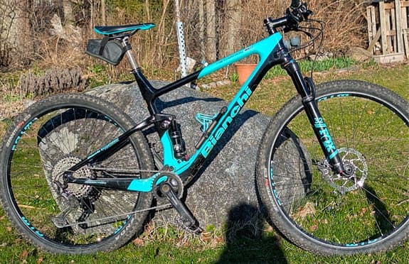 Bianchi Methanol carbon 29" stl L turkos/svart
