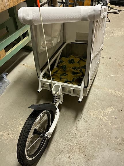 Cykelvagn med ett hjul