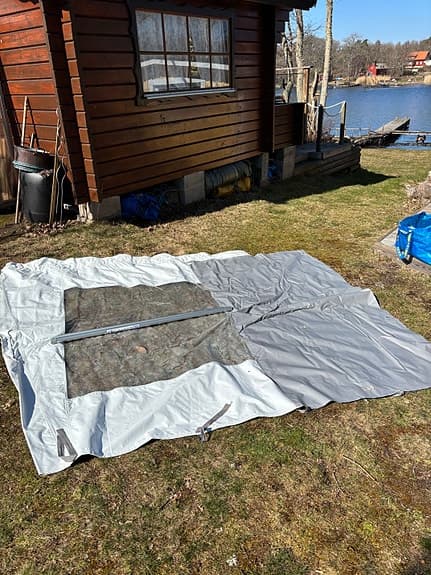 Fiamma Caravanstore markis med sidoväggar grå