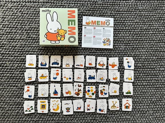 Miffy memo - memory (72 kort - 36 par) - komplett