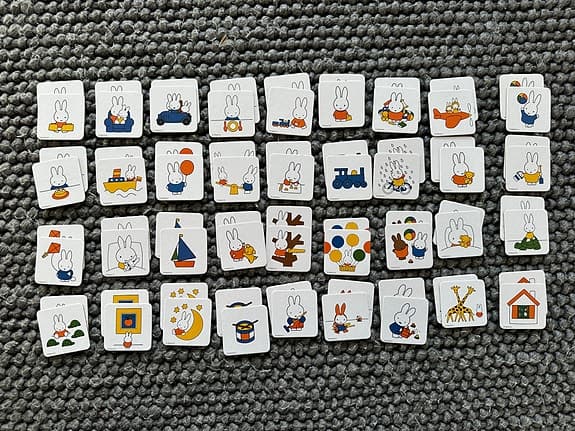 Miffy memo - memory (72 kort - 36 par) - komplett