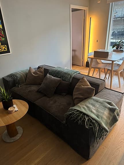 Soffa i velour