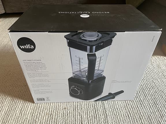 Wilfa Power Fuel 1800 Blender PB-1800B - 5 års garanti