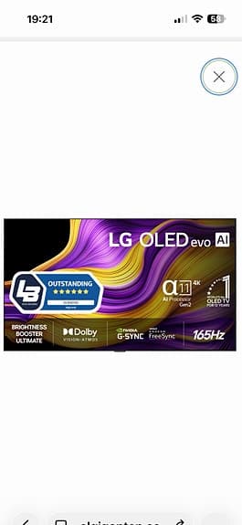 Ny. LG 65" OLED65G5 evo AI 4K Smart TV
