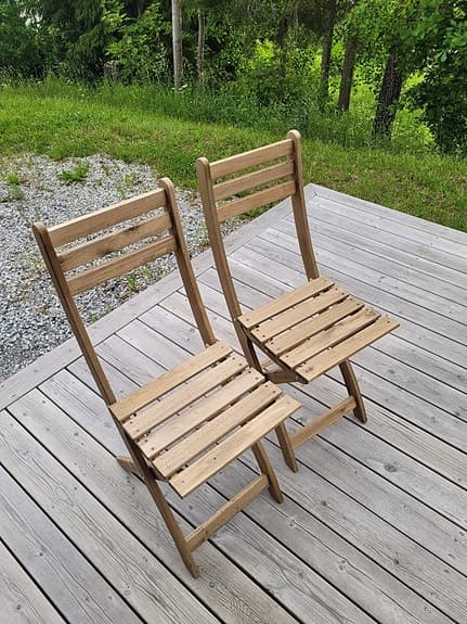 IKEA ASKHOLMEN fällstolar i trä