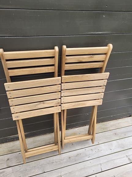 IKEA ASKHOLMEN fällstolar i trä