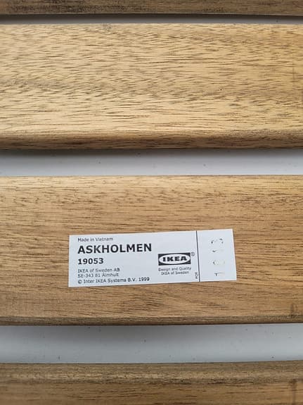 IKEA ASKHOLMEN fällstolar i trä
