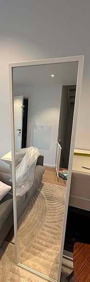 IKEA STAVE spegel helkropp vit 160x40cm
