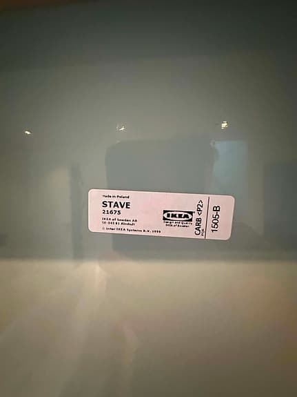 IKEA STAVE spegel helkropp vit 160x40cm