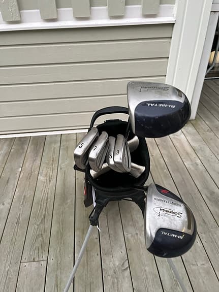 Golfset med bag för nybörjare alt barn.