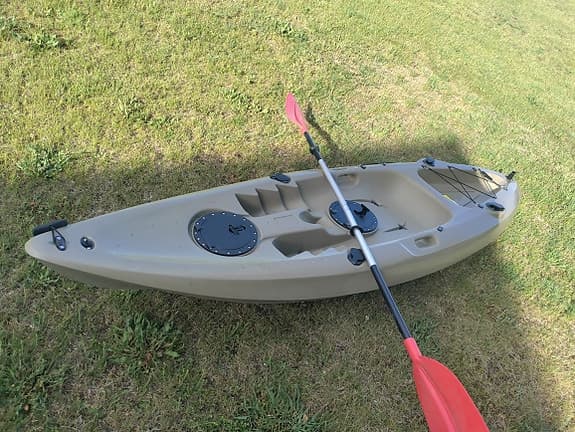 Fiske fritid sport &  jakt kajak beige med paddel