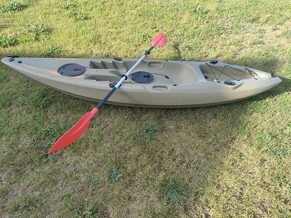 Fiske fritid sport &  jakt kajak beige med paddel