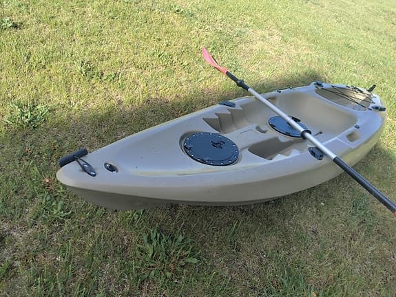 Fiske fritid sport &  jakt kajak beige med paddel