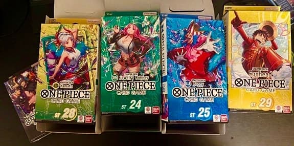 One piece card game starter deck bundle – 22x sealed bulk lot