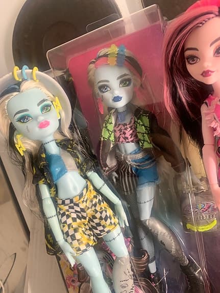Monster High dockor set med 3 figurer