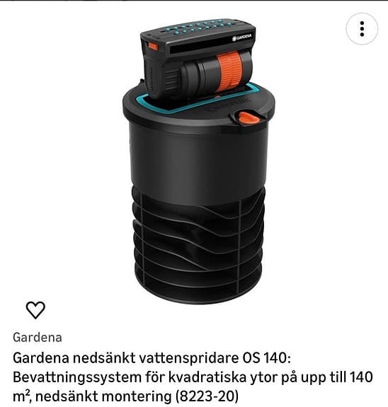 Gardena Pop-up Rektangulärspridare OS 140