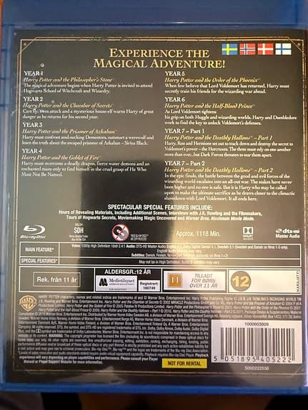 Harry Potter Complete 8 Blu-ray Box