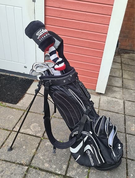 Golfset med bärbag