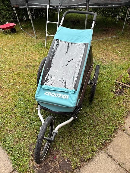 Croozer cykelvagn/joggingvagn turkos/brun för 1 barn